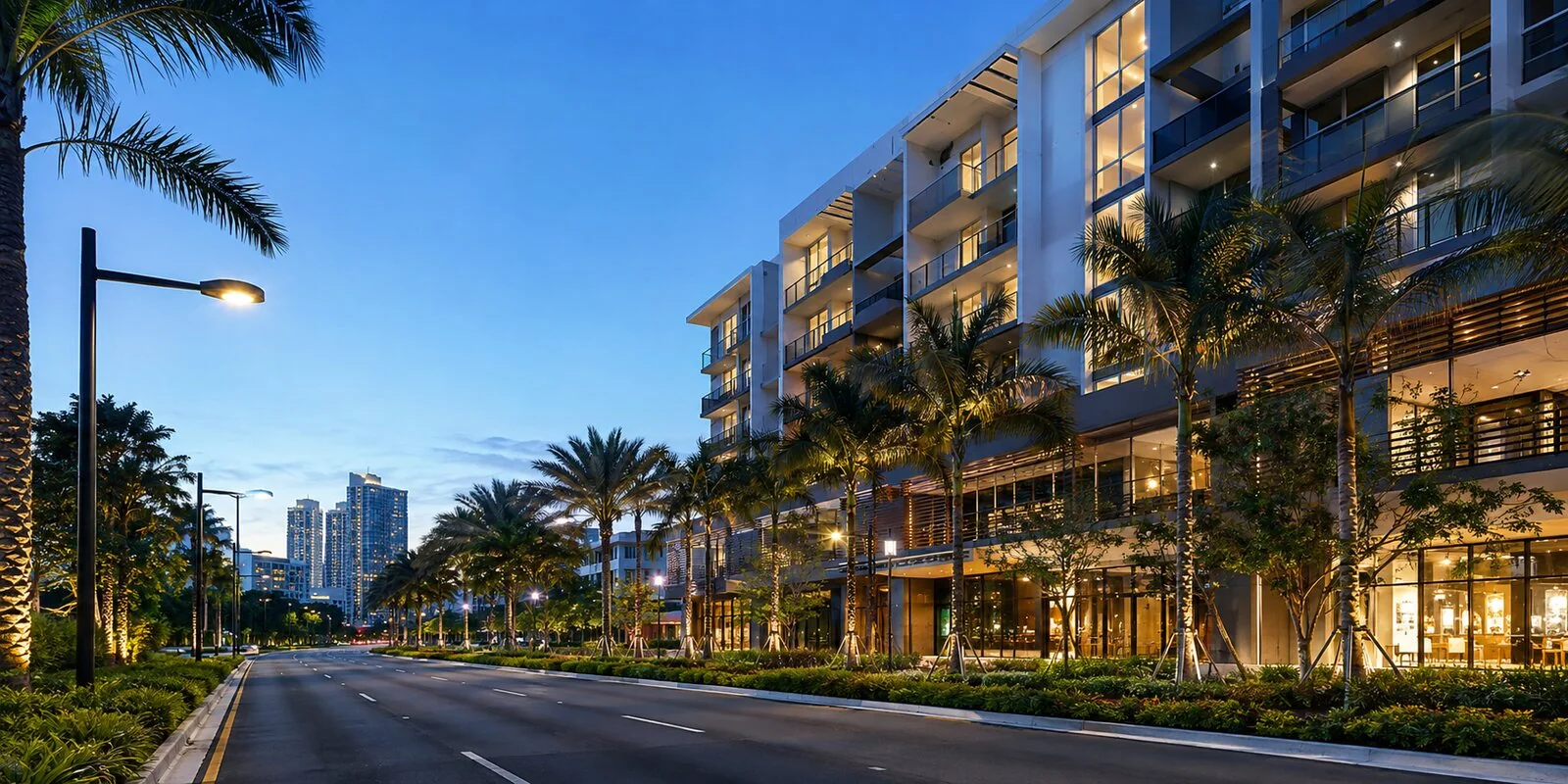 Illustrative South Florida mixed-use corridor