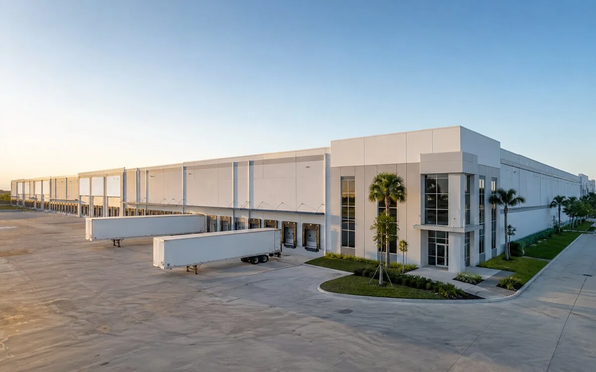 Illustrative logistics and warehouse property in South Florida